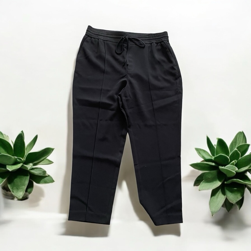 NINE WEST Size 14S Slim Straight Style Pants with Tie Elastic Band and Pockets